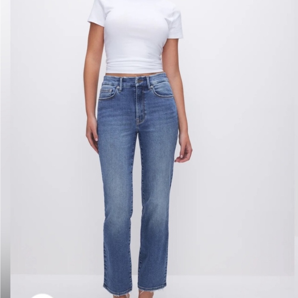Good American ALWAYS FITS GOOD LEGS STRAIGHT JEANS